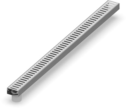 MaTaDa Entwässerungssystem 35x65 (Gerade Rinne 65 x 35 mm - mit 50mm Ablauf)