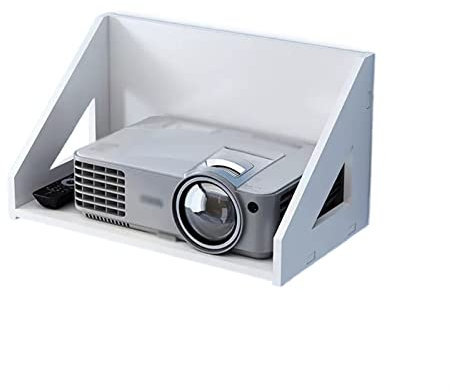 Support pour Vidéoprojecteur Support de projecteur, étagère murale suspendue de chevet, plateau perforé, rangement de projecteur, étagère de Table de placement, support de montage mural Idéal pour Hom