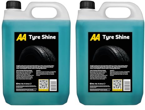 AA Tyre Shine 2 x 5 Litre, High Performance Formula, Deep Shine, UV Protection