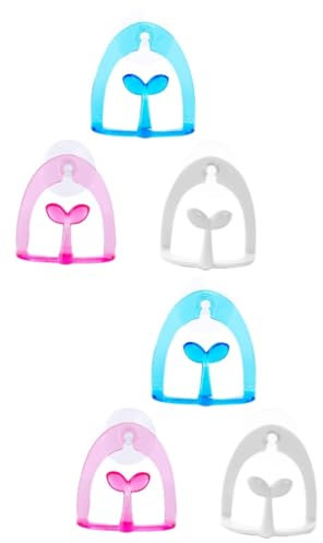 ABOOFAN 6pcs Sponge Holder Scouring Pad Rack Washcloth Drain Rack for Kitchen Bathroom Storage Random Color