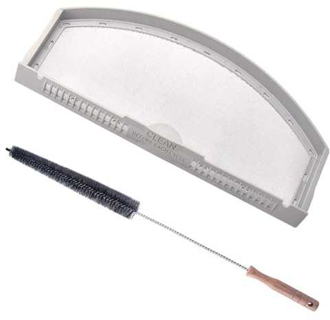 INJOYTEC WE03X23881 Dryer Lint Screen Filter Replacement for GTD33EASKOWW GTD33GASK0WW GTD65EBSJ1WS GTD65EBSJ2WS GTD65EASJ3WS GTD45EASJOWS GTD33PASKOWW Dryer Lint Filter with Cleaner Brush Fit