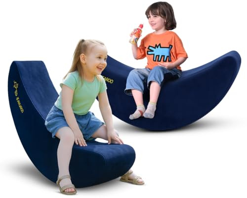 TED KANGAROO Sensory Rocker for Kids | Active Banana Sensory Chair | Ultra-Durable & Extra-Reinforced | Blue