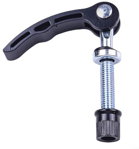 babominimer M6x45mm Quick Release Seat Post Clamp Skewer Bolt Clip Screw for, Cycle or Scooter, Aluminium Alloy Lightweight Design for Easy Height Adjustment(m8x65mm black)