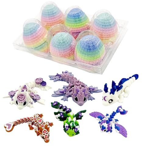 3D Dragon Egg - Fidget Toy & Easter Decoration | 3D Printed Dragon Egg Fun and Engaging Fidget Toy for Easter Basket Stuffers, Kids/Adults, Stress Reliefs, Collectible, Holiday Fun and Party Favor