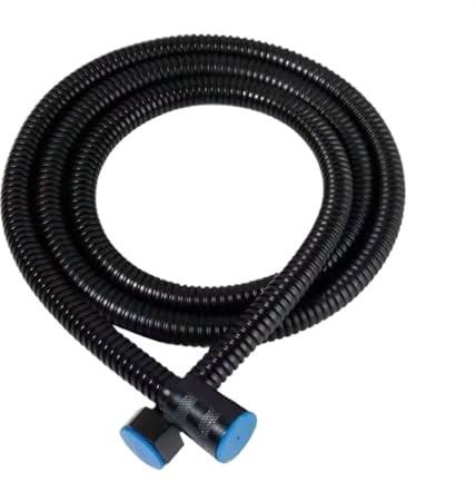Duschschlauch Flexibler,Brauseschlauch Edelstahl-Brauseschlauch, lang, Uso apto para Badezimmer, Dusche, Wasserschlauch, Verlängerung, Sanitärrohr, Duschkopf, Badezimmerzubehör(Black,3M)