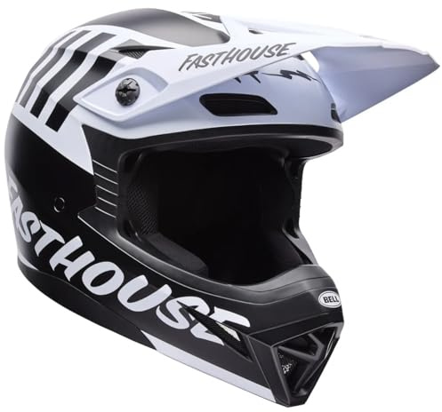 BELL MX-10 MIPS Fasthouse Motocross Helm für Erwachsene - ECE 22.06 Zertifiziert, Leichter Downhill Helm mit MIPS und Flying Bridge Visier, antimikrobielles Innenfutter