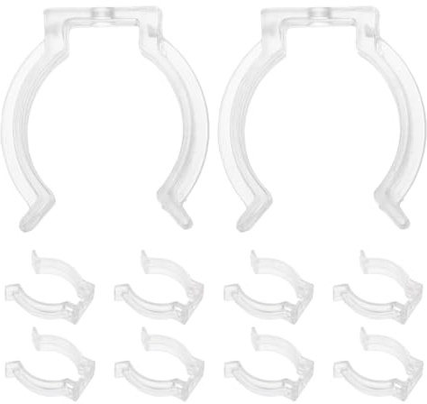 LABRIMP 10 morsetti per lampade a LED, trasparenti, in plastica, colore bianco latte, universale, per ambienti residenziali e commerciali