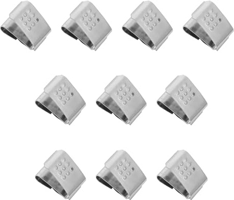 OSALADI Lot de 10 Plaques à Ressort Argentées pour Batterie AA, Contacts Positifs et Négatifs, Remplacement Précis pour Supports de Batterie, Compatibles Télécommandes et Appareils