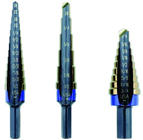 IRWIN Step Drill Bit Set, 3-Piece (10502CB)
