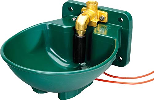 Lister Heizbares Tränkebecken SB 22 H mit Heizkabel 230 Volt / 45 Watt (Frostschutz bis ca. -35°C) - mit Pendelventil 230 Volt - Tränke Kuh Kühe Rinder Pferd Pferde Stall