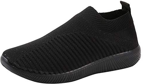 Yowablo Chaussures Femmes Outdoor Mesh Casual Slip on Semelles Confortables Running Chaussures de Sport