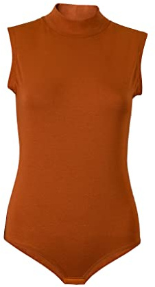 Evoni Body sans manches pour femme, canelle, XXL