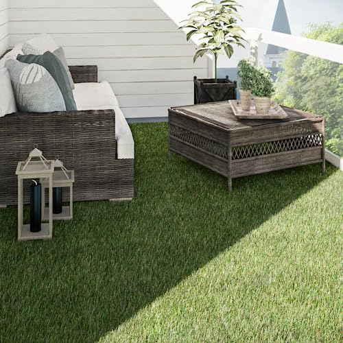 Paco Home Césped Artificial Para Jardín Balcón Terraza Alfombra De Césped Interior Exterior Lavable Aspecto Natural Suave, Model:14mm, Tamaño:200x300cm