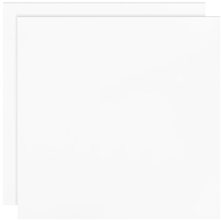 BENECREAT 2 Stück 20x20 cm Quadratische Silikonmatte, 2mm Dicke Weiße Wasserfeste Silikon-Tischsets, rutschfeste Mehrzweck-Tischmatte Zum Schutz Der Arbeitsplatte, Kaffeematten