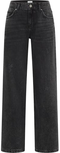 Style Medley Wide Leg, Mörkgrå 787, 30W x 32L