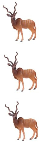 Abaodam 3stücke Hornschaf-Modell Realistisches Wildtier- Lernspielzeug Für Desktop-Ornament Für Bildungszwecke Und Rollenspiele Für Tierliebhaber Und Sammler