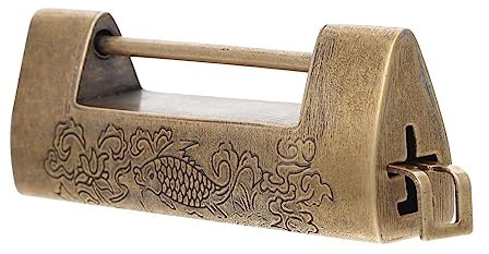 WATIIFUFU 1satz Antikes Retro Vorhängeschloss Aus Graviertes Design Für Holzboxen Schmuckkästen Möbel Korrosionsbeständig Installieren Und Leicht Zu Handhaben