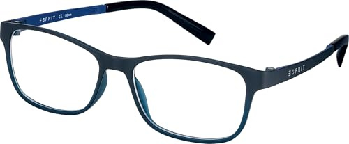 ESPRIT Brille mit Sehstärke für Damen optional mit Sonnenbrillentönung oder Blaulichtfilter, Rechteckig, gefertigt aus Kunststoff, Modell: ET17457-50-526 (inklusive Brillenetui)