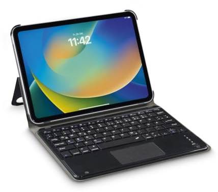 Tablet-Case Premium, Hülle m. Tastatur f. iPad 11 (25)/10.9 (22), Schw.