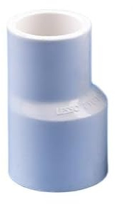 1 pz. Connettore riduttore eccentrico dritto in PVC bianco for acquario, adattatore for tubo di drenaggio for irrigazione da giardino, raccordi fai da te(40-32mm)
