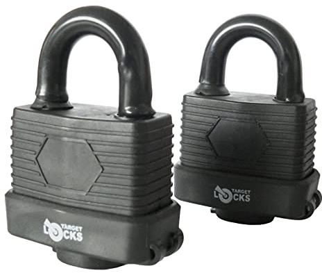 Smiths F-20282 - Pacchetto di 2 - Pesante Lucchetto Impermeabile - Ideale per la casa, casetta da Giardino, all'aperto, Garage, cancello di Sicurezza