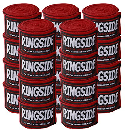 Ringside Unisex-Erwachsene Mexican Style Boxing Handwrap Boxbandagen, rot, 10 Pairs