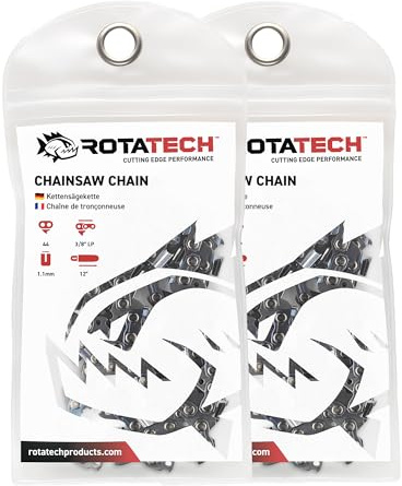 x2 (Two) Genuine Rotatech 12 Saw Chain Fits STIHL KOMBI KM HT Chainsaw