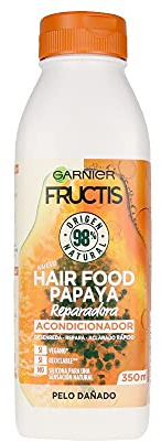 Garnier Fructis Hair Food Acondicionador de Papaya Reparadora para Pelo Dañado - 350 ml
