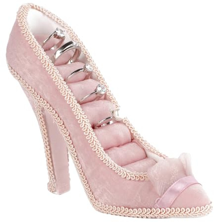 ZJchao Schmuckständer, Prinzessin Kleid Halskette Schmuckständer Halter Dame Modell Kleid Schuhe mit kreative Ohrring Anhänger Halskette Armband Ring Schmuckständer Display (High Heels)
