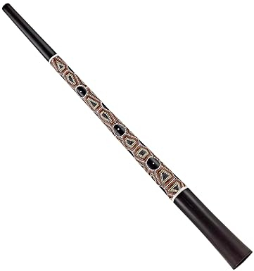 Sonic Energy Sliced Pro Didgeridoo – Reise Instrument mit Schraubmechanismus – Stimmung E – Mahagoniholz, schwarz gepunktet (DDPROFPE)