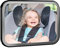 Espejo Giratorio Asiento Trasero de Coche con Visión Amplia Clara, Inastillable&Ajustable Convexo, Retrovisor para Niños Pequeños y bebe, Flexible y Estable