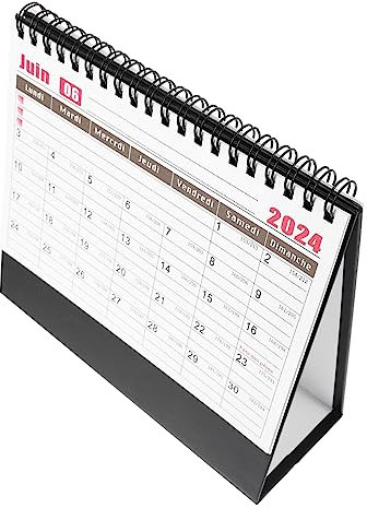 KICHOUSE Monatskalender Französischer Tischkalender Bürobedarf Tischkalender Für Die Planung Dekorativer Kalender