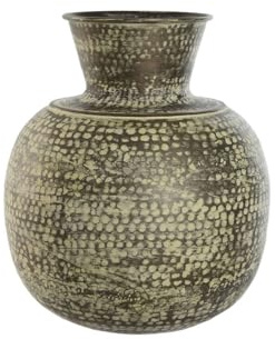 Home ESPRIT Jarrón Verde Aluminio 42 x 42 x 45 cm