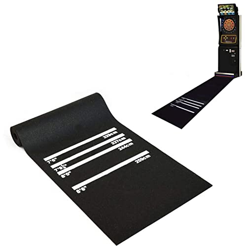 Lxwyq Dartmatte Mit Wurflinie Heavy Duty 118 X 24 X 1/5 Zoll Indoor Dartmatte Mit Distanzskala Bodenmatte Rutschfester Professioneller Gummi Toe Line Teppich