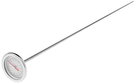 Thermomètre à compost en acier inoxydable de qualité supérieure de 50 cm pour jardin, cour, 0 ℃ à 120 ℃