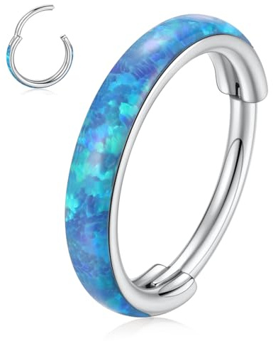 hengkaixuan Piercing Schmuck 16G Edelstahl Nasenring Klicker Ring für Frauen