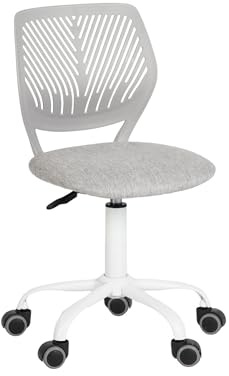 FurnitureR Sillas giratorias de Comedor, 1 Silla de Cocina, Silla Acolchada, Silla giratoria, cómoda Silla con Ruedas, Respaldo, Silla sin Brazos para Comedor, Sala de Estar, Gris Morandi
