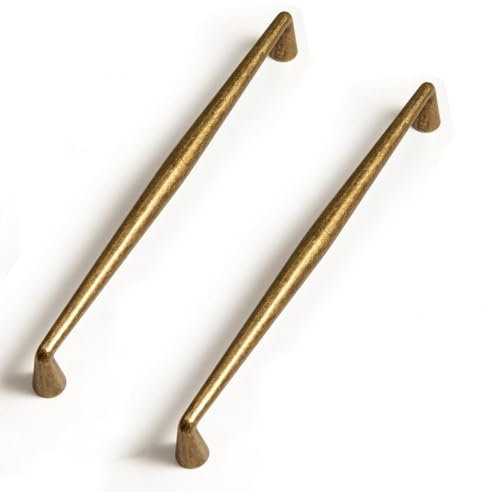 SYZOW 160 mm köksmöbelhandtag, 6 st antika mässing köksskåp handtag, vintage möbelhandtag, kökslådhandtag