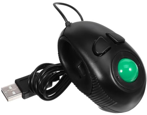 OSALADI Souris Trackball 4D USB Compacte en Plastique, Défilement Pouce