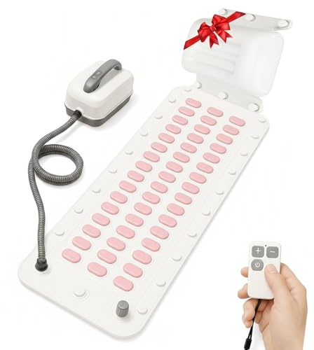 ZSUCC Portable Spa Bubble Bath Massager, Bathtub Massager Spa Jet Mat - Remote Control Can Adjust Massage Intensity in 6 Levels, with Electric Pump, Inflatable Pillow, Enjoy a Full Body Massage