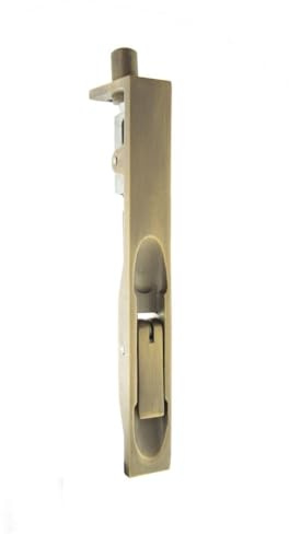Kooples Hardware Atlantic Lever Action Flush Bolt 150mm – Stainless Steel Surface Mounted Door Bolt (Matt Antique Brass)