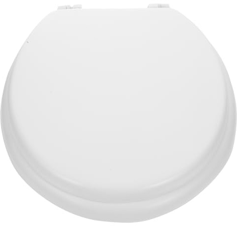 SEWACC Asiento de Inodoro Acolchado de Espuma Diseño Engrosado, Fácil de Limpiar y Estable, para Baño, Cierre Lento