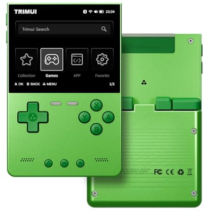 New TRIMUI BRICK HAMMER Handheld Game Console, 3.2 Inch 1024×768 IPS Display Linux System Retro Gaming Device with RGB Lights & Vibration, Support 1TB TF Card Expansion