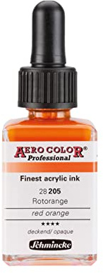 Schmincke - AERO COLOR Professional Airbrushfarbe 28ml Rotorange