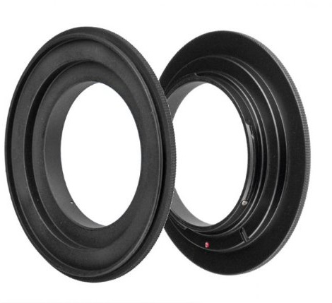 ayex Retroadapter/vändring för Pentax – 72 mm omvänd makroadapter, för omvänd skruvning av ett objektiv för makrofotografering
