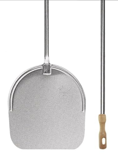 Pelle à cuire Lilly cm 33 inox, poignée inox, H 170 cm.