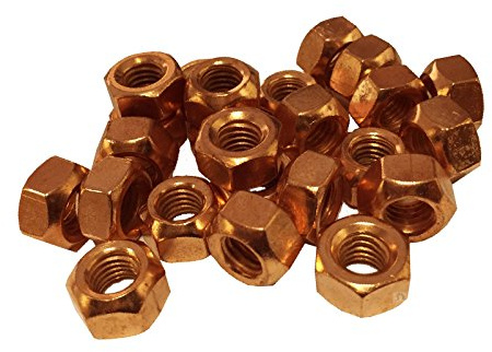 Home.smart 20 x Copper Flashed Exhaust Manifold Nuts M10 x 1.5 Pitch High Temperature