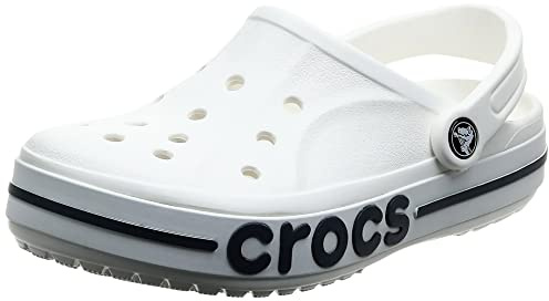 Crocs Unisex Adult Bayaband Clog, White/Navy, 39/40 EU