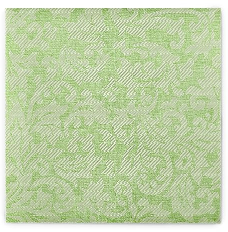 Sovie HOME Airlaid Serviette MIKA in PISTAZIE 40 x 40 cm, 1/4 Falz, 12 Stück, elegante Ton-in-Ton Ornament-Einwegservietten in Stoffoptik für stilvolle Tischdekorationen