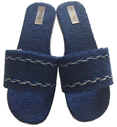 Patrizia Pantofole Ciabatte Donna in Spugna Art.174 (35, Blue)